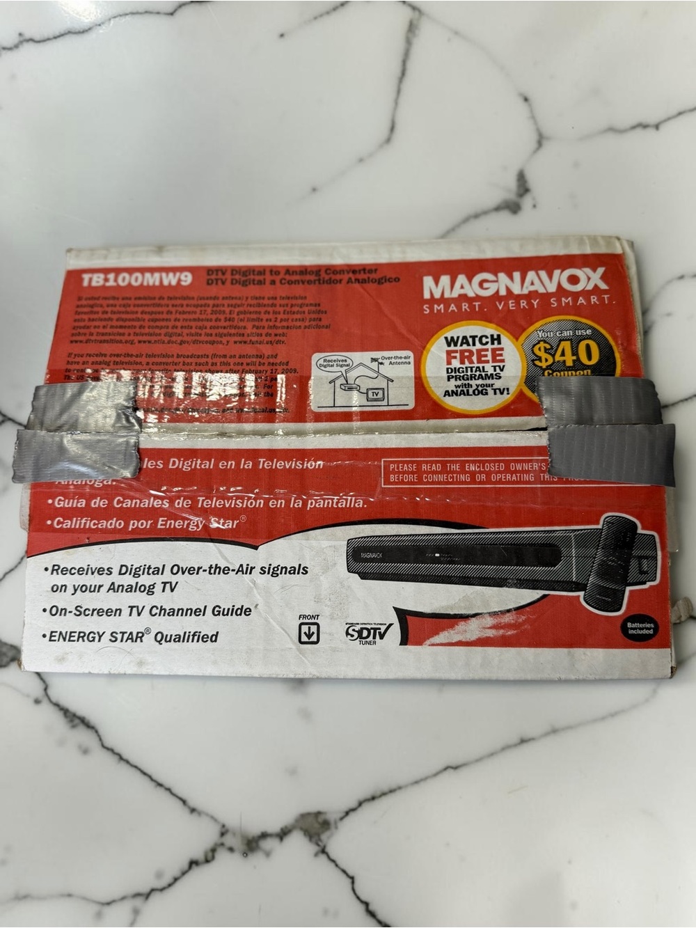 Magnavox TB100MW9 DTV Digital to Analog Converter Box | Original Box | NO REMOTE